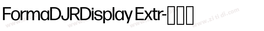 FormaDJRDisplay Extr字体转换